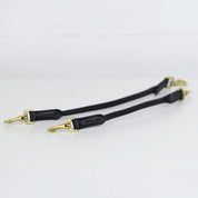 Saddle handle Optio Brass - Black Leather