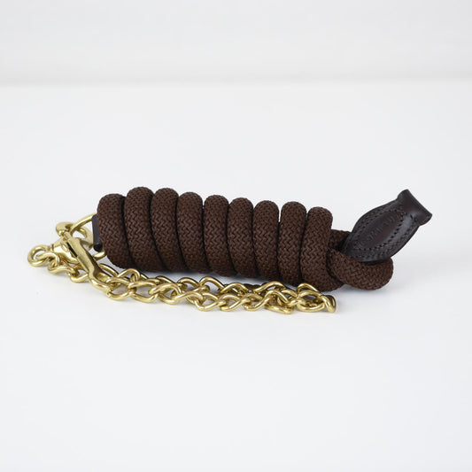 Lead Rope Mollis Chain – Dark Brown Brass