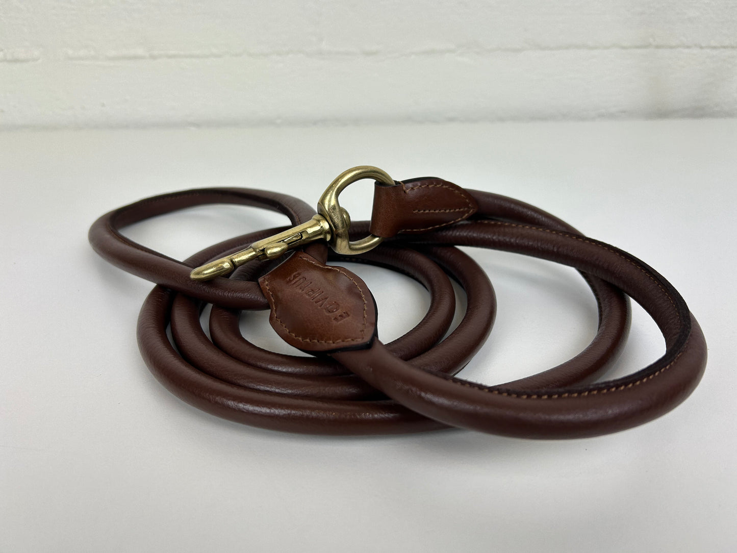 Lead Rope Lentus – Tabacco Brown Brass