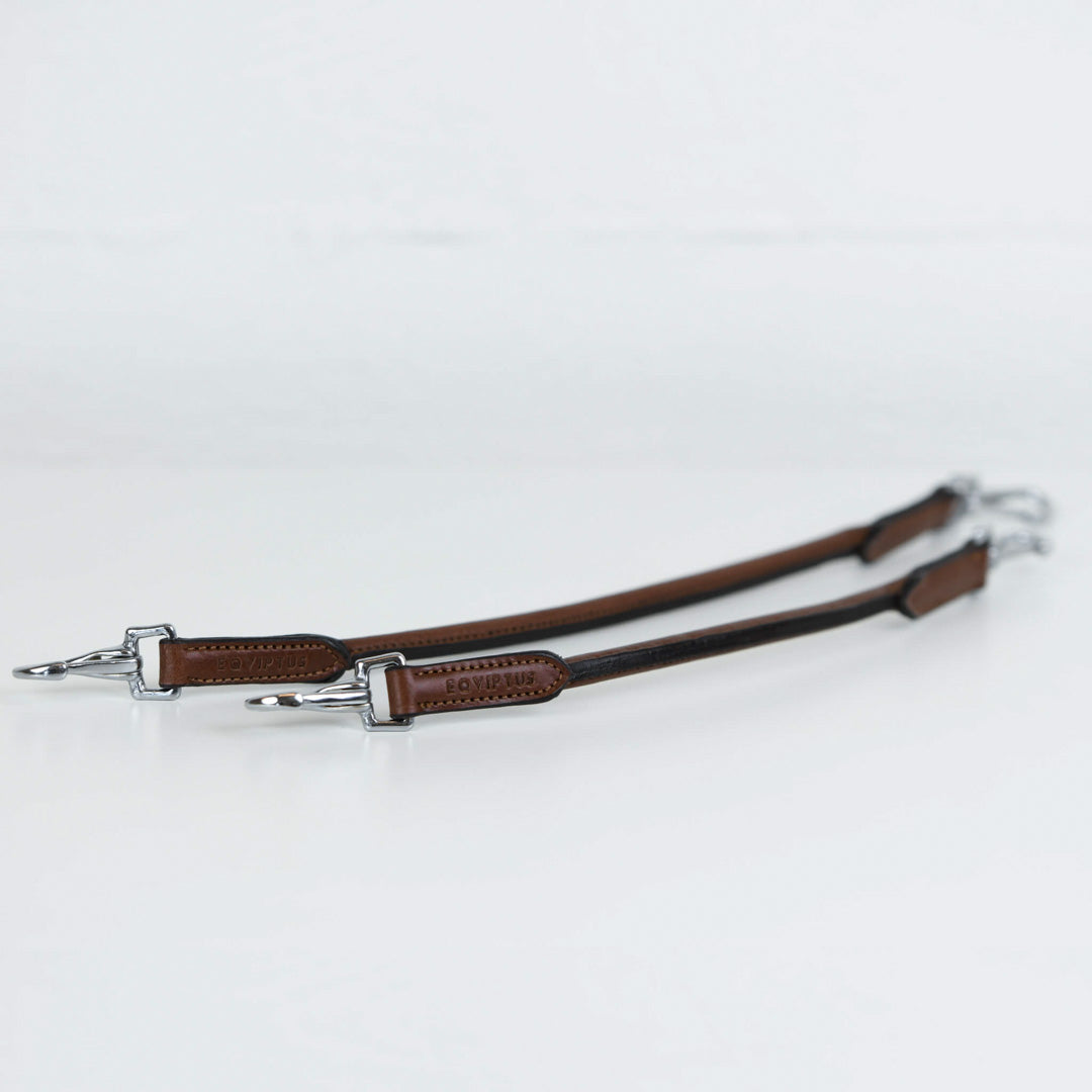 Saddle handle Optio Silver - Tabacco Brown Leather